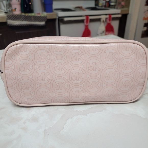 Michael Kors Jodie Small Tote Powder Blush MK Logo NWT - Picture 10 of 12